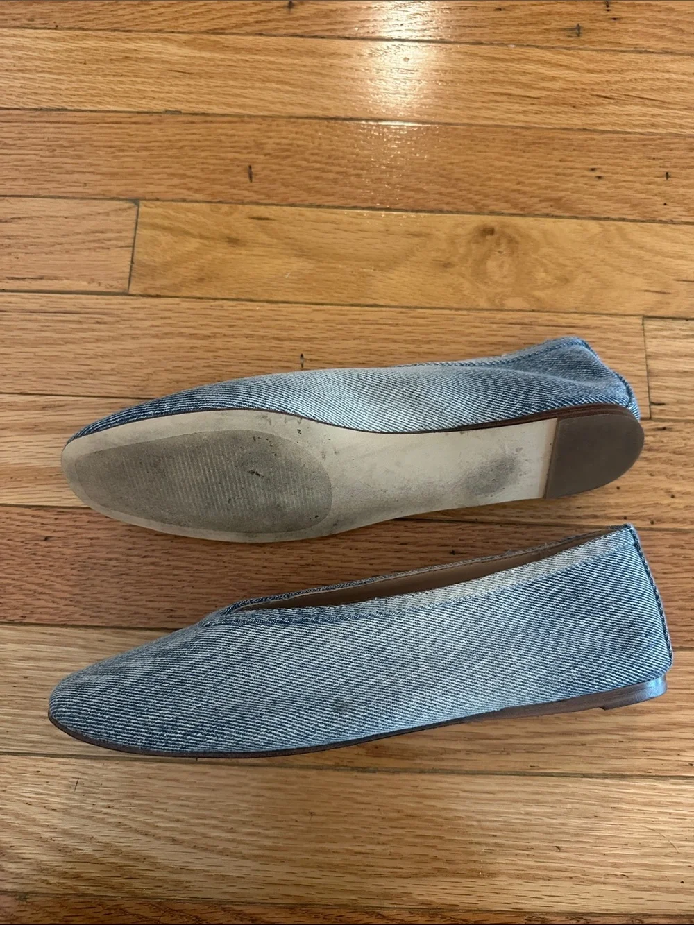 Steve Madden Light Denim Blue Slip-On Flats